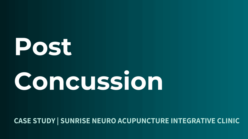 Head Injury with Post Concussion Symptoms Treatment with neurological acupuncture by Denis Grounin TCMP and Scalp Acupuncture