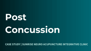 Head Injury with Post Concussion Symptoms Treatment with neurological acupuncture by Denis Grounin TCMP and Scalp Acupuncture